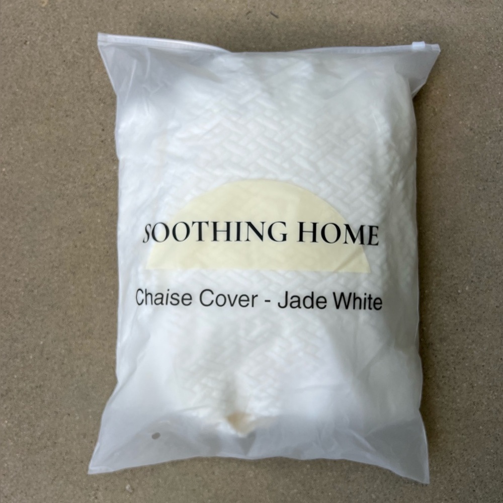 NWT Soothing Home Sofa Hero Chaise Cover in Jade White